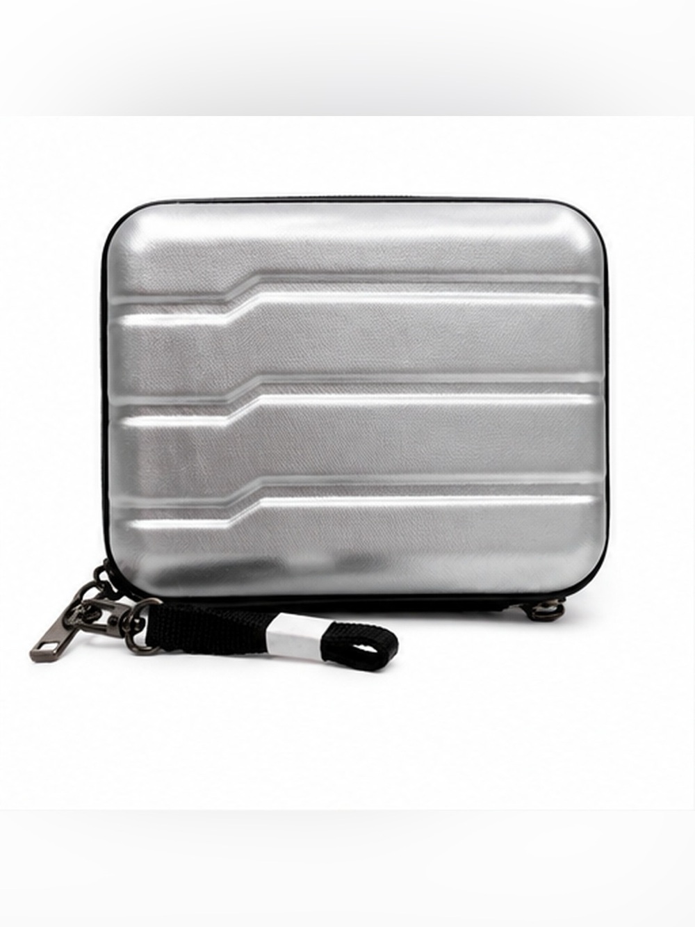 Open Story Silver Hardside Mini Case with Wrist Strap